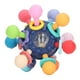 thumbnail image 5 of Juguete sensorial para la dentición del bebé, actividades de agarre, colores brillantes, silicona, alivia las encías, pelota para masticar, sonajero, mordedores, azul, 5 of 15