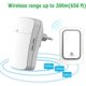 thumbnail image 3 of ZHAOCHENG Timbre inalámbrico autoalimentado No requiere batería, alcance hasta 200 m, 38 tonos de llamada, 3 niveles de volumen, fácil de instalar (blanco), 3 of 5