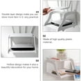 thumbnail image 4 of Diekin 1Pc Wall-mounted Router Holder Punch-free Router Rack Storage Rack (White), 4 of 6