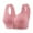 Pink Bra for Women, variant on AINIYS Front Closure Seamless Soft Cup Bra Wireless Lightweight T-Shirt Bra Secure Fit Bra for Women Breathable Everyday Bras Bralette Plus Size Easy Off Bra with Wide Straps Gray L