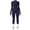 Navy, variant on HBFAGFB Dressy Jumpsuits for Women Seamless Yoga Long Sleeve Trousers Zipper Tracksuit Pink Size L