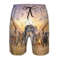 thumbnail image 3 of Balery Vintage Wildlife Protection Traje de Baño Estilo Hawaiano para Hombre, Shorts de Secado Rápido con Bolsillos-XX-Large, 3 of 6