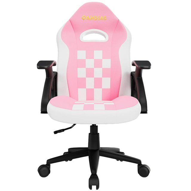 Silla Gamer Gamdias ZELUS E2 MINI M PW Reclinable blanco/Rosa