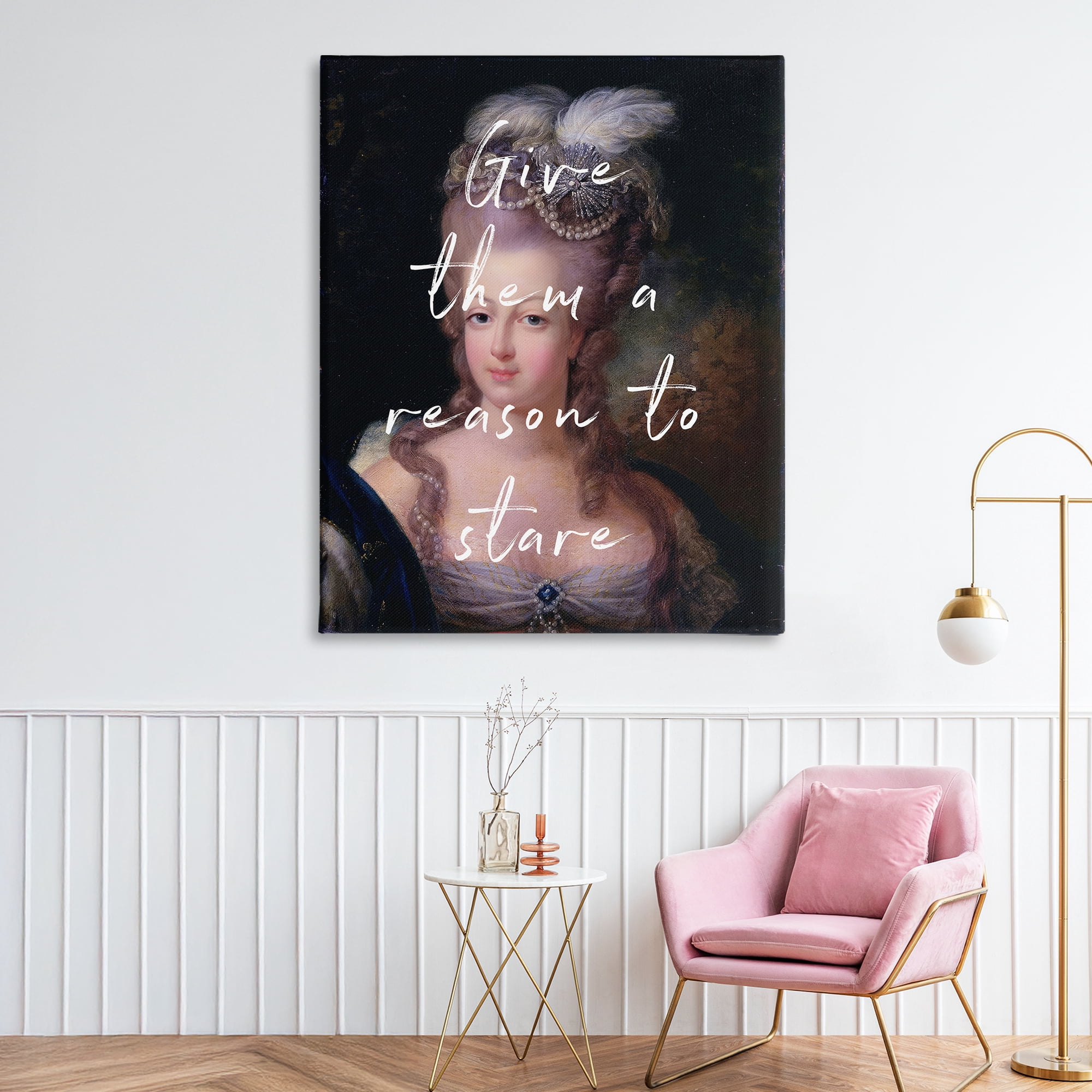 Stupell Industries Give Them A Reason To Stare Canvas Wall Art, design by Tina LeCour
