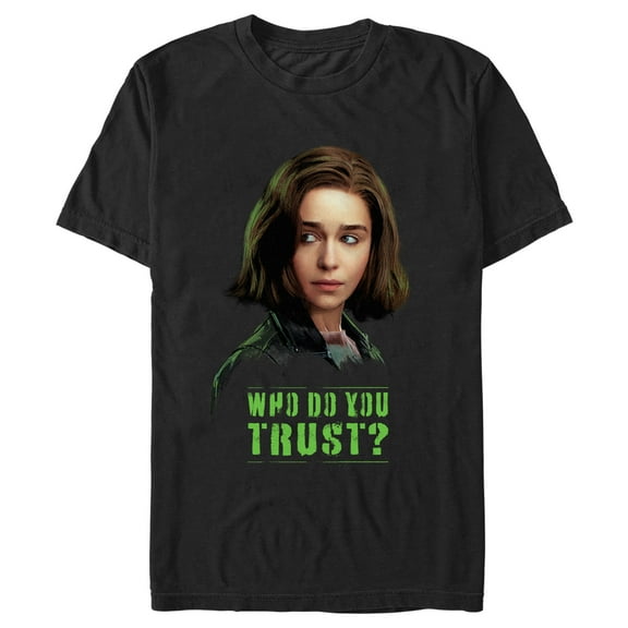 Men's Marvel: Secret Invasion Abigail Brand Who Do You Trust Graphic Tee Black Small