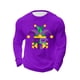 thumbnail image 5 of Camisetas Casuales de los Hombres de Moda Suelta Elástica Fitness Home Carnaval Impreso de Manga Larga con Cuello Redondo con Poliéster Suave, Top Transpirable, 5 of 5