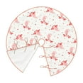 thumbnail image 3 of Halloween Christmas Tree Skirt - Cartoon Cute Axolotl Pink_A 30 Inches Christmas Tree Skirt for Halloween Holiday Indoor Home Christmas Tree Decorations with Three Ribbons, 3 of 7