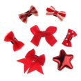 thumbnail image 2 of Nuevas horquillas de grosgrain con lazo para bebé, accesorios para el cabello de niñas, pinzas para el cabello, piezas - Rojo, como se describe 7 piezas de color rojo, 2 of 9