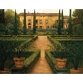 thumbnail image 2 of Masdeu, Montserrat 32x26 Gold Ornate Wood Framed with Double Matting Museum Art Print Titled - Garden Manor, 2 of 4