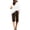 XWR1-Brown, variant on Womens Knee Length Shorts Cotton Linen Casual Drawstring Waist Bermuda Shorts Straight Leg Loose Fit Casual Summer Long Shorts with Pockets