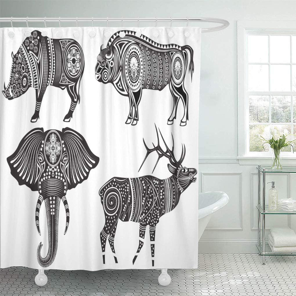 Details about   Shower Curtain Skeleton Skull Totem Design Waterproof Fabric 60 x 72 Inch