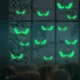 thumbnail image 1 of Calcomanías de pared luminosas de Halloween que brillan en la oscuridad, calcomanías para ventanas con ojos para decoración de Halloween, suministros para fiestas en el hogar, 1 of 5