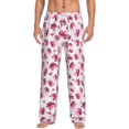 thumbnail image 1 of Gaeub Lilies Flowers Print Mens Pajama Pants,Lounge Pants With Pockets And Drawstring-Medium, 1 of 6