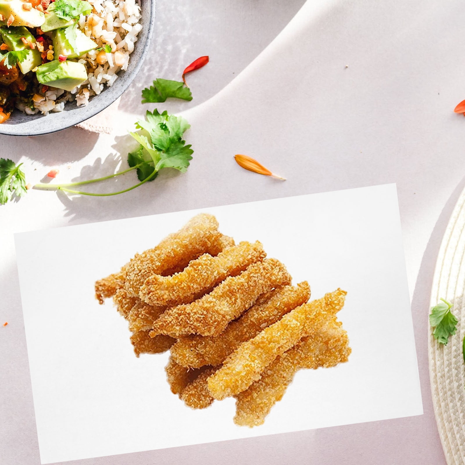 Raindrops  500 Sheets Butter Paper Greaseproof Serving 防油隔油纸 French Fries Liners