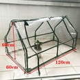 thumbnail image 6 of Greenhouse Flower Garden Shed Frame Tunnel Green House 180x90cm，120x60cm., 6 of 7