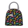 thumbnail image 1 of Balery Colorful Geometric Dog Bolsa de Almuerzo para Mujeres, Caja de Almuerzo, Bolsa de Almuerzo Pequeña Impermeable, Tote de Almuerzo Reutilizable con Gran Capacidad, 1 of 6