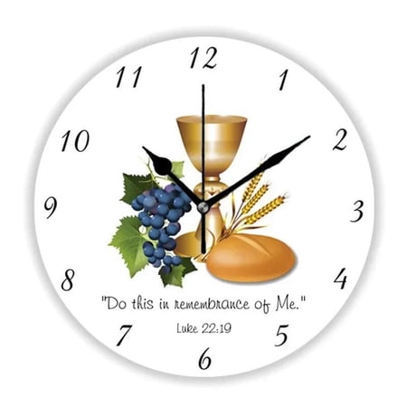 Retro Wine Glasses Bottles Grapes Kitchen Wall Clock for Bar Modern Tavern Dining Room Office Watch Winery Decor Gift 35cm(10 Inch)