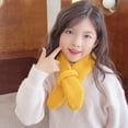 thumbnail image 3 of Trayknick Baby Winter Scarf Knitted Thick Elastic Soft Solid Color Unisex Warm Cold Resistant Anti-shrink Neck Protection Children Neck Wrap Red, 3 of 13