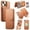Brown, variant on ELEHOLD Leather Case For iPhone 15 Plus 2-in-1 Shockproof Cover, With Magnetic Detachable Flip Card Holder Wallet, Kickstand & Wristband, MagSafe Compatible, Blue