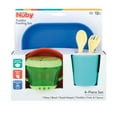 thumbnail image 3 of Nuby 6-Piece Toddler Feeding Set with Plate, Bowl, Snack Keeper, Cup, and Utensils, 3 of 10