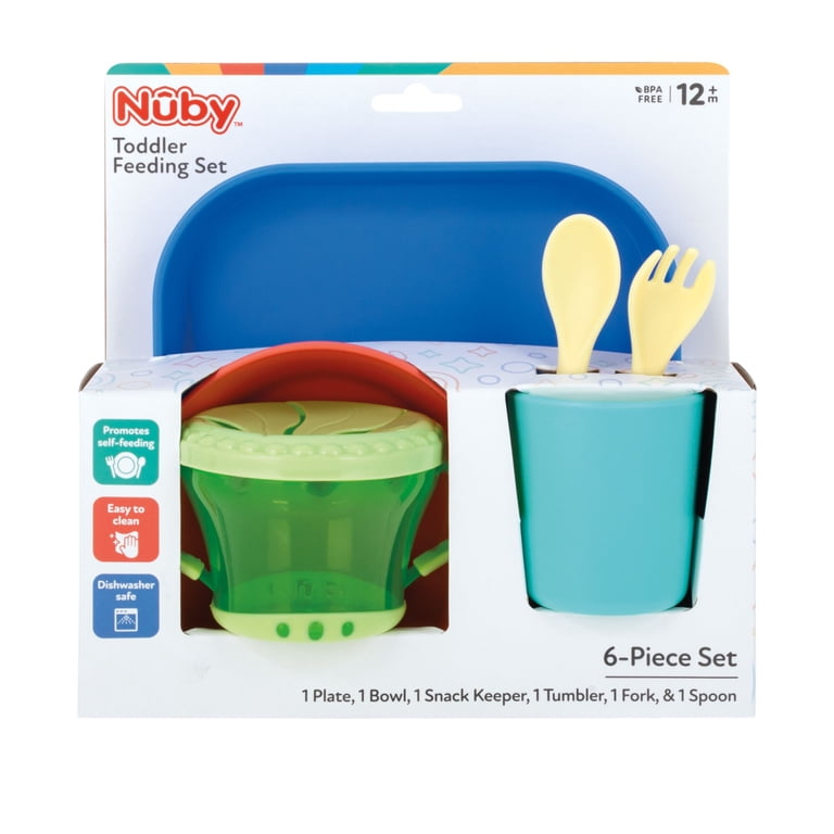 Nuby Toddler Feeding Set, 6-Piece with Snack Keeper photo 2