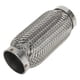 thumbnail image 1 of Tubo flexible de escape para automóvil Unique Bargains de 2.16 pulgadas, tubo trenzado flexible, tubo flexible universal, tono plateado, 1 pieza, 1 of 1