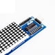 thumbnail image 2 of Cateissary Módulo de matriz MAX7219 LH Microcontrolador de un solo chip Agujeros de tornillo fijos Módulos de control de pantalla cuatro en Electrónica miscelánea Luz azul, 2 of 6