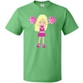 thumbnail image 3 of Inktastic Cheerleaders, Girl With Blonde Hair, Pink Uniform T-Shirt, 3 of 5