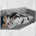thumbnail image 6 of Anime Soft Flannel Fleece Blanket, Posing Warrior Girl in Manga Style Japanese Culture Themed Illustration Art, Cozy Plush for Indoor and Outdoor Use, 50" x 70", Red White and Black, by Ambesonne, 6 of 6