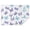 White Blue Purple, variant on White Butterfly Black Pattern Rectangle Tablecloth 60"x84",Waterproof Polyester Rectangle Table Cloth, Wipeable Spillproof Polyester Tablecloth for Dining, Camping, Indoor and Outdoor