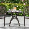 thumbnail image 2 of Costway 31.5" Cast Aluminum Table Patio Round Dining Table with 2" Umbrella Hole, 2 of 10