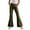 H111 Army Green, variant on SJLDQY Girls Flare Leggings Leopard Print Graphic Bell Bottom for Girls Casual Yoga Pants with Pockets