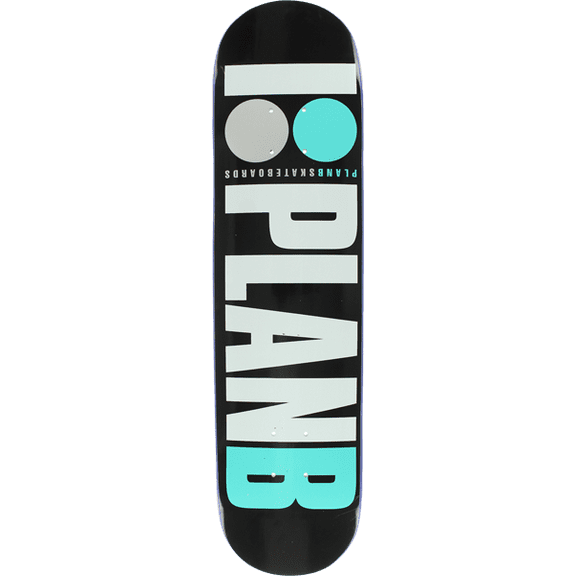 Plan B Og Skateboard Deck 8 Black Teal White Grey