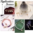 thumbnail image 4 of 94 cuentas de piedra natural de 8 mm, redondas, de jaspe natural, para pulseras, collares y joyas (agujero: 1 mm)., 4 of 5