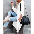 thumbnail image 4 of Sherrylily Women Cardigan Long Batwing Sleeve Open Front Knit Sweater Chunky Waffle Coat, 4 of 5