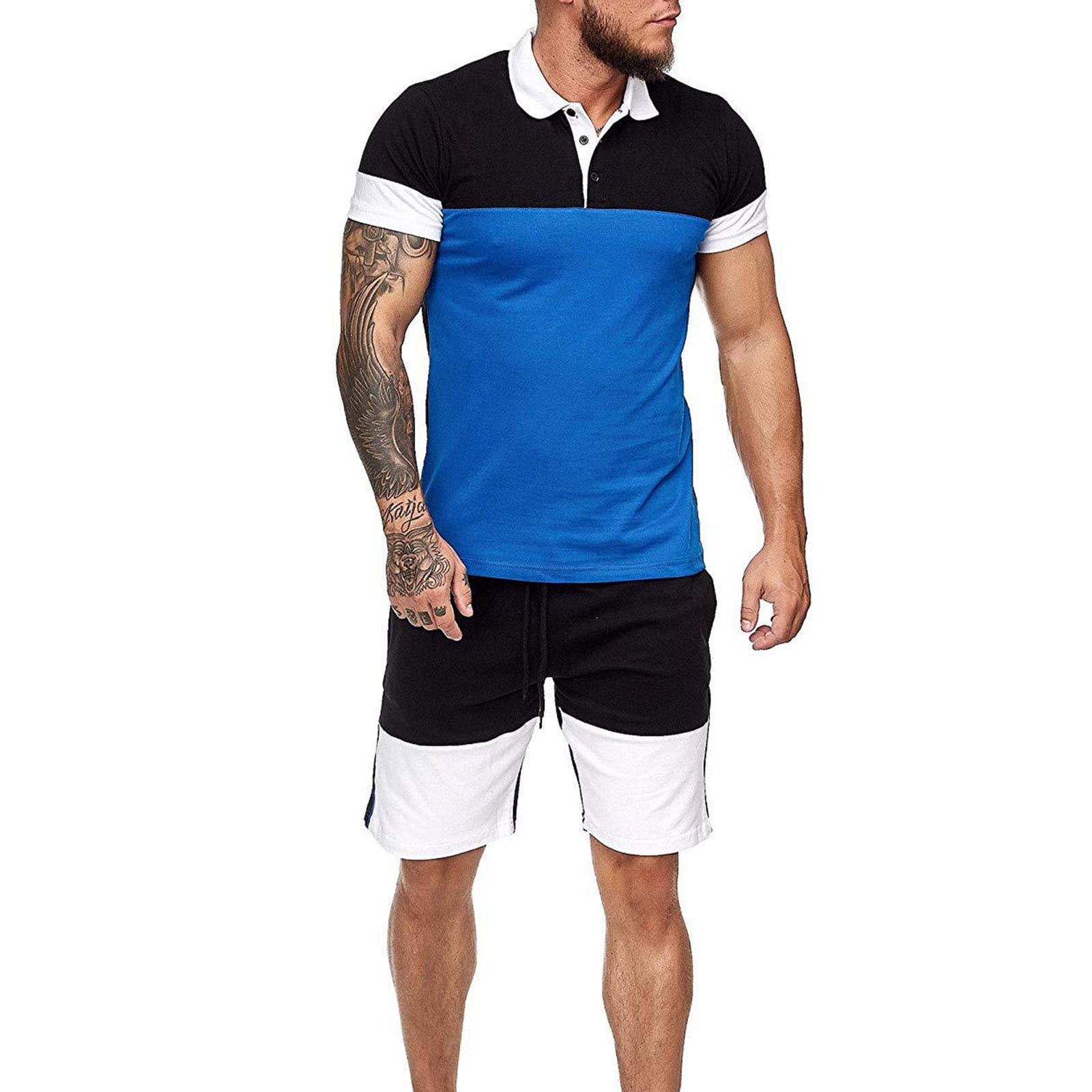 Elastic Waist Shorts Sports Suit for 