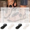 thumbnail image 3 of Ytobaz Flat Sandals for women Floral T Strap Clear Band Sandals Open Toe Slingback Shoes Beach Vacation Wedding Travel Daily Casual Footwear, 3 of 9