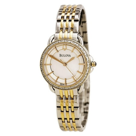 Bulova 98R144 Women's Quartz Diamond TT Rose Gold Plated Watch