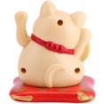 thumbnail image 2 of Maneki Neko Solar Powered Lucky Cat Happy Cat Waving Arm Fortune Cat Yellow, 2 of 7