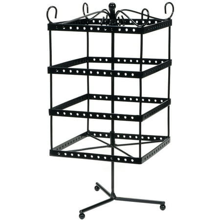 - Darice Black Metal Rotating Jewelry Display, 6 x 6 x 13 Inches