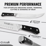 Cutluxe 10 Butcher Cimeter Knife, Ultra Sharp German Steel Blade
