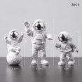 thumbnail image 1 of Figuras de acción de astronauta y Luna, decoración del hogar, estatua de astronauta de resina, habitación, oficina, escritorio, regalos para niños, 3 piezas, 1 of 4