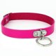thumbnail image 4 of Gargantilla de cuero negra redonda para mujer, joyería de moda de metal, collar gótico punk para niñas, regalo, rojo, 4 of 5