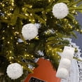 thumbnail image 1 of Christmas White Decoration 3pcs Boutique Bead Chain Foam Christmas Set Christmas Tree Hanging Decoration Scene Layout, 1 of 6