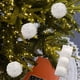 thumbnail image 1 of Christmas White Decoration 3pcs Boutique Bead Chain Foam Christmas Set Christmas Tree Hanging Decoration Scene Layout, 1 of 6