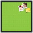 thumbnail image 2 of PinPix ArtToFrames 18x18 Custom Cork Bulletin Board Green Chevron   Poster Board Has a Fabric Style Canvas Finish, Framed in Satin Black (PinPix-518), 2 of 5