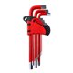 thumbnail image 1 of Llave inglesa Irfora Juego de llaves Allen 9 llaves universales de diferentes tamaños L-Key Chrome Vanadium Steel Metric Hex Key Kit (rojo) Irfora Llave inglesa, 1 of 7