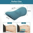 thumbnail image 6 of Lumbar Support Pillow Ergonomic Memory Foam Lumbar Pillow, Relieve Back Pain, CMFY Breathable & Detachable & Washable, Perfect Back Pillow for Office Chairs, Car Seats, Beds (Blue), 6 of 6
