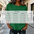 thumbnail image 7 of GERsome Women's 3/4 Sleeve Shirts Ribbed Knit Tops Round Neck Loose Fit Tunic Blouse Casual Summer Tee Green L, 7 of 7