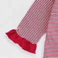 thumbnail image 7 of mgoYE Baby Girl Valentines Outfit Newborn Long Sleeve Onesie Letter Print One Piece Jumpsuit Romper Cute Spring Clothes(Red,3-6 Months), 7 of 7